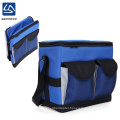 bulk soft anti-tearing foldable blue food thermo bag for travel